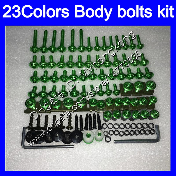 Fairing bolts full screw kit For KAWASAKI ZX6R 13 14 15 16 ZX-6R 6 R ZX 6R 2013 2014 2015 2016 Body Nuts screws nut bolt kit 25Colors