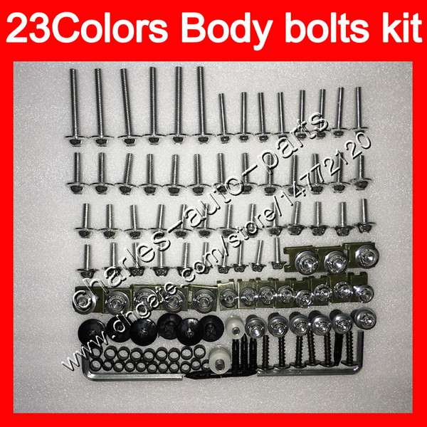 Fairing bolts full screw kit For SUZUKI GSXR750 96 97 98 00 GSXR600 GSXR 600 750 1996 1997 1998 2000 Body Nuts screws nut bolt kit 25Colors