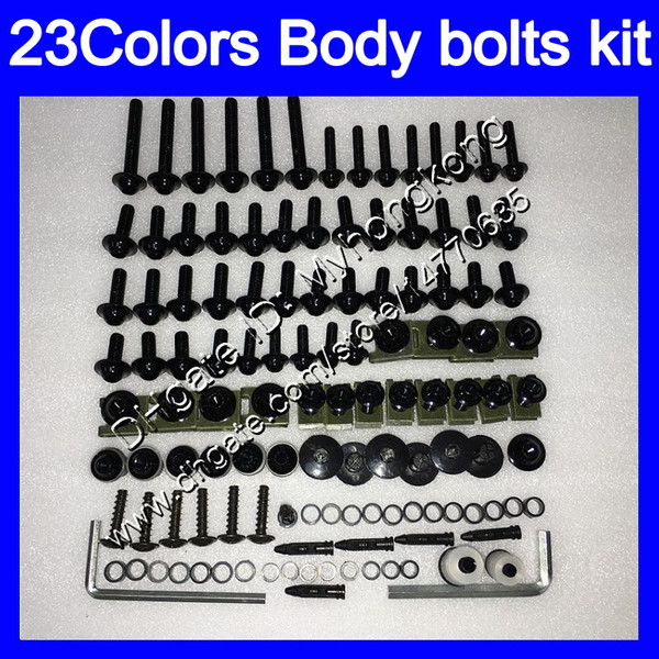 Fairing bolts full screw kit For YAMAHA FJR1300 01 02 03 04 05 2005 FJR 1300 2001 2002 2003 2004 2005 Body Nuts screws nut bolt kit 25Colors