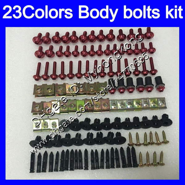 Fairing bolts full screw kit For KAWASAKI ZX250R 08 09 10 11 12 ZX 250R 08 2009 2010 2011 2012 Body Nuts screws nut bolt kit 25Colors