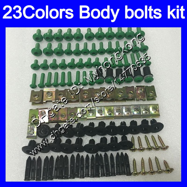 Fairing bolts full screw kit For KAWASAKI ZZR600 05 06 07 08 ZZR 600 2005 2006 2007 2008 05-08 Body Nuts screws nut bolt kit 25Colors