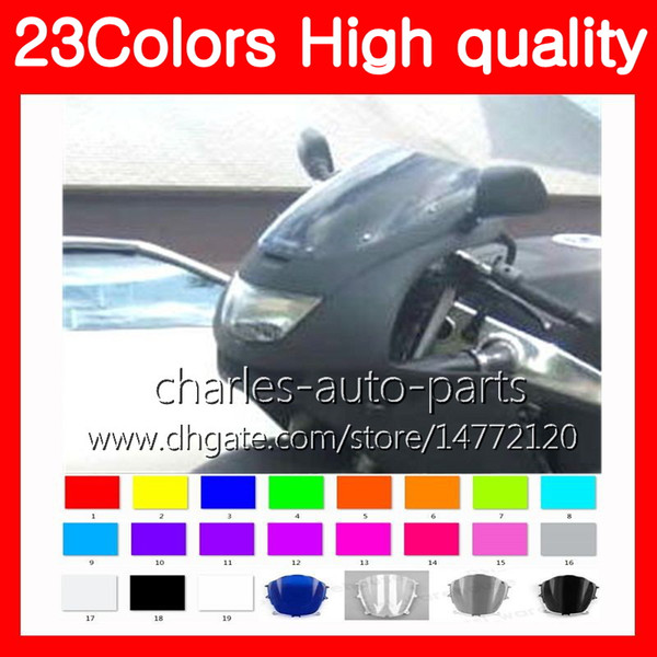 100%New Motorcycle Windscreen For KAWASAKI ZX6R 94 95 96 97 ZX-6R 6 R ZX 6R 1994 1995 1996 1997 Chrome Black Clear Smoke Windshield