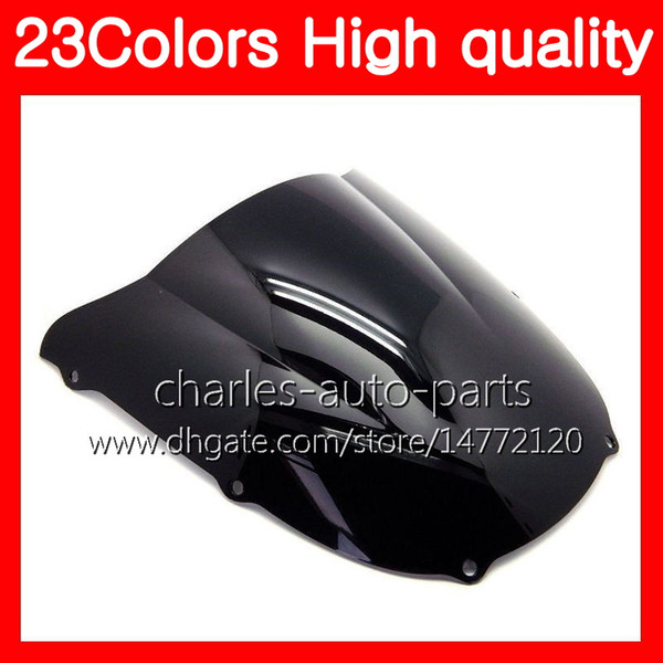 100%New Motorcycle Windscreen For KAWASAKI ZX6R 98 99 00 01 ZX 6R ZX 6 R 98 99 ZX-6R 1998 1999 Chrome Black Clear Smoke Windshield