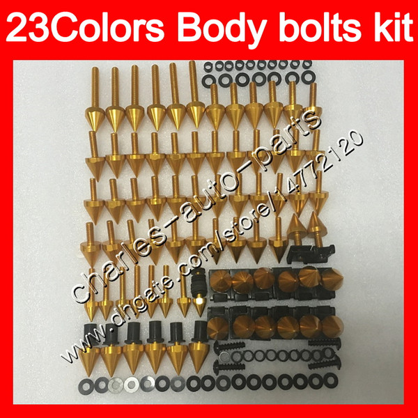 Fairing bolts full screw kit For KAWASAKI ZZR400 00 01 02 03 ZZR 400 ZZR 600 ZZR600 04 05 06 07 Body Nuts screws nut bolt kit 25Colors