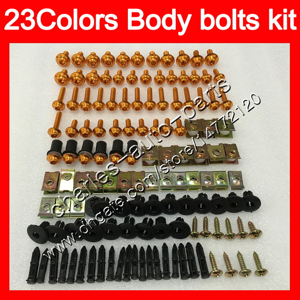 Fairing bolts full screw kit For KAWASAKI ZZR1200 02 03 04 05 ZZR-1200 ZZR 1200 2003 2004 2005 Body Nuts screws nut bolt kit 25Colors