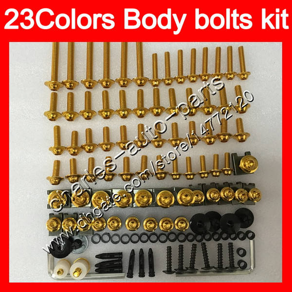 Fairing bolts full screw kit For KAWASAKI ZX6R 07 08 ZX-6R ZX 6 R 07-08 ZX 6R ZX6R 2007 2008 07 Body Nuts screws nut bolt kit 25Colors