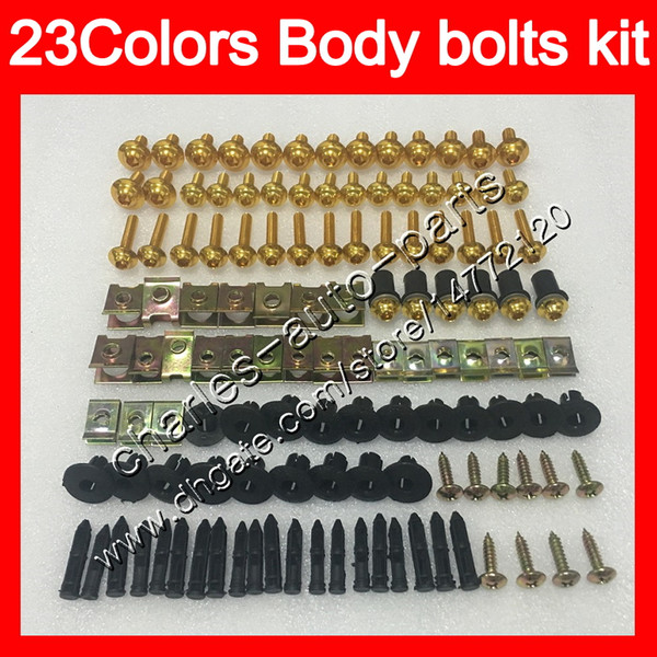 Fairing bolts full screw kit For KAWASAKI 650R ER-6F 06 07 08 ER 6F 06-08 ER6F 2006 2007 2008 Body Nuts screws nut bolt kit 25Colors