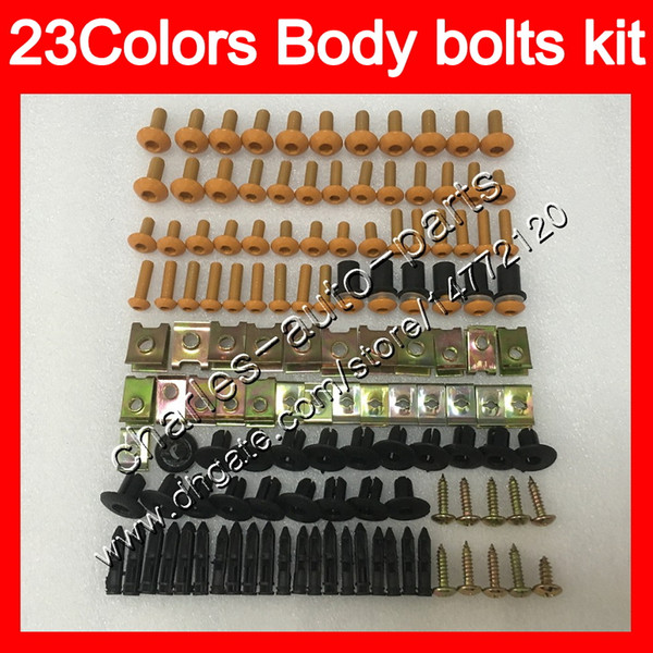 Fairing bolts full screw kit For KAWASAKI ZX11R 1997 1998 1999 ZX-11R ZZR1100 ZX11 R 2000 2001 Body Nuts screws nut bolt kit 25Colors