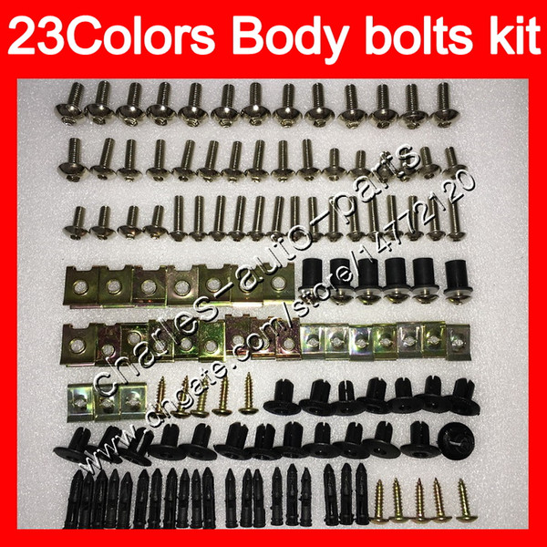 Fairing bolts full screw kit For Triumph Daytona 600 03 04 05 Daytona600 Daytona 650 2003 2004 2005 Body Nuts screws nut bolt kit 25Colors