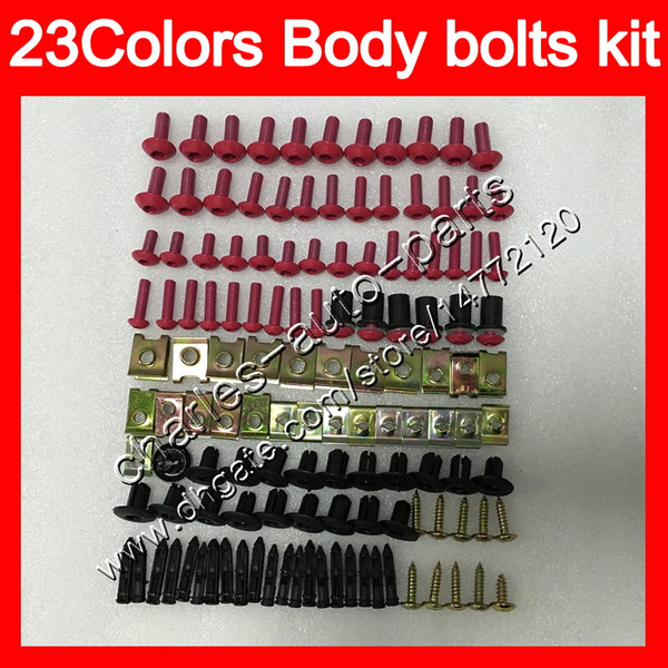 Fairing bolts full screw kit For YAMAHA YZFR1 12 13 14 YZF R1 YZF 1000 YZF1000 YZF-R1 2012 2013 2014 Body Nuts screws nut bolt kit 25Colors