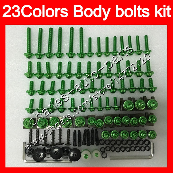 Fairing bolts full screw kit For HONDA VFR400RR 94 95 96 97 98 NC35 VFR400 RR 1994 1995 1996 97 1998 Body Nuts screws nut bolt kit 25Colors