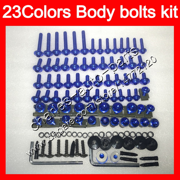 Fairing bolts full screw kit For KAWASAKI ZX6R 98 99 00 01 ZX 6R ZX 6 R 98 99 ZX-6R 1998 1999 Body Nuts screws nut bolt kit 25Colors