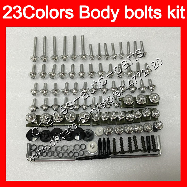 Fairing bolts full screw kit For KAWASAKI ZX10R 06 07 ZX 10R ZX 10 R 06-07 ZX-10R 2006 2007 06 Body Nuts screws nut bolt kit 25Colors