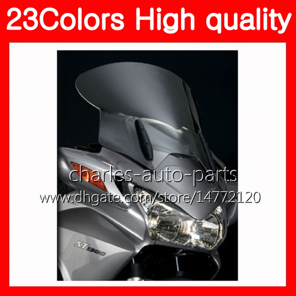 100%New Motorcycle Windscreen For HONDA ST1300 2002 2003 2004 2005 2006 2007 2008 2010 ST 1300 STX1300 Chrome Black Clear Smoke Windshield