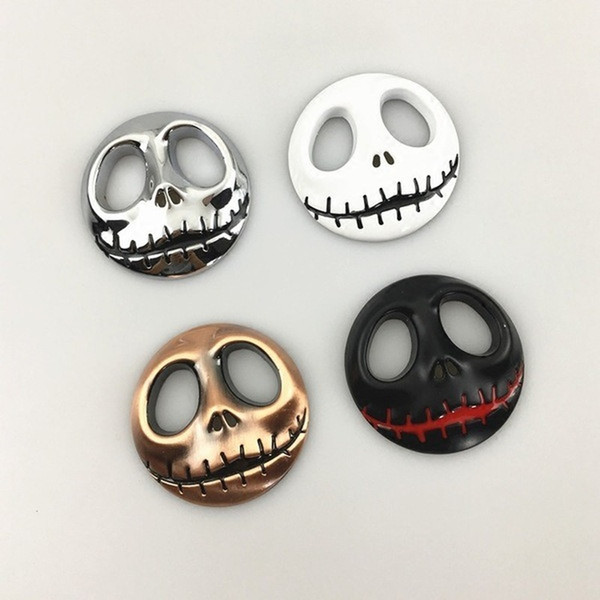 Car personality Halloween skull Jack car logo metal pumpkin king car sticker body sticker tail decoration decoration sticker