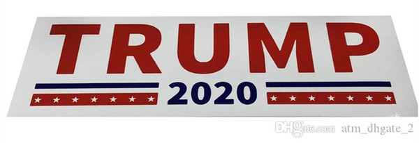 New Trump Car Sticker 2020 Trump Campaign Sticker 2 Car Bumper Trump Label Sticker (10 Pieces opp bag) 004