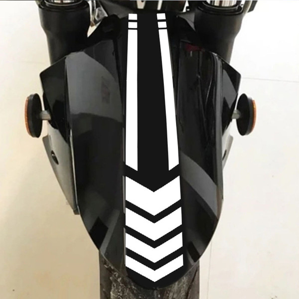 New 34*6.8cm motorcycle-styling strip motorcycle fender sticker reflective arrow warning line Decal