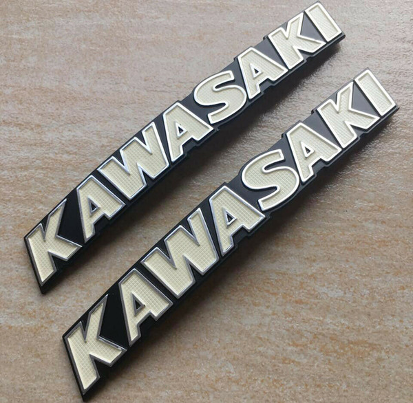 Motorcycles Metal Petrol Oil Tank Emblem Decal Sticker for Kawasaki 7