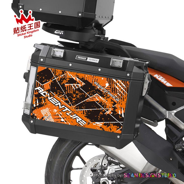 For KTM 1050 1090 1190 1290R ADV Camouflage Case Cover Stickers Side Case Set Decals Waterproof M 22