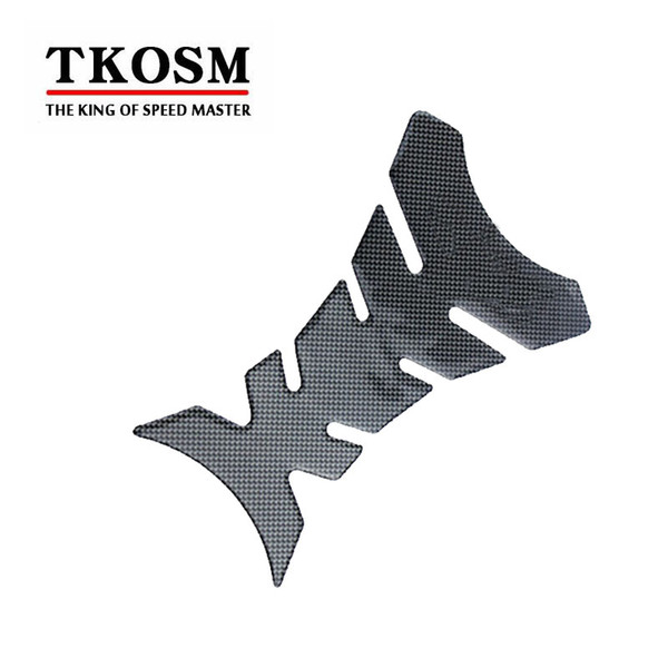 TKOSM Universal 3D Gas Oil Fuel Tank Pad Rubber Motorcycle Motorbike Modified Fuel Fish Bone Tank Pad Protector Sticker Decal