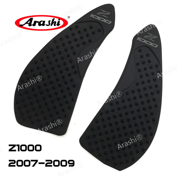 Arshi Tank Pad Protector Sticker For KAWASAKI Z1000 2007-2009 Tank Pads Soft Rubber Stickers Side Pad Sticker Gas Fuel Grip Decals Z 1000