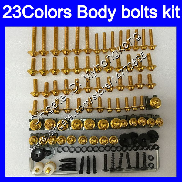 Fairing bolts full screw kit For KAWASAKI ZX6R 98 99 00 01 ZX 6R ZX 6 R 98 99 ZX-6R 1998 1999 Body Nuts screws nut bolt kit 25Colors