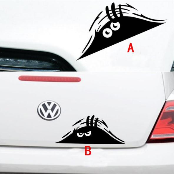 Car Styling Accessories Reflective Waterproof Fashion Funny Peeking Monster Car Sticker vinyl decal decorate stickers