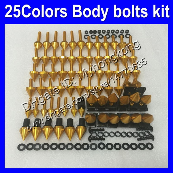 Fairing bolts full screw kit For KAWASAKI NINJA ZX6R 07 08 ZX-6R ZX 6 R 07-08 ZX 6R ZX6R 2007 2008 07 Body Nuts screws nut bolt kit 25Colors