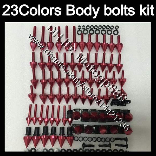 Fairing bolts full screw kit For KAWASAKI NINJA ZX10R 06 07 ZX 10R ZX 10 R 06-07 ZX-10R 2006 2007 06 Body Nuts screws nut bolt kit 23Colors