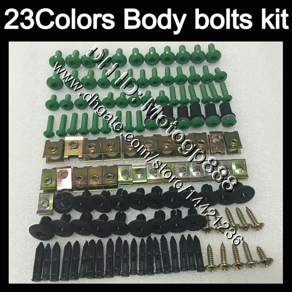 Fairing bolts full screw kit For KAWASAKI NINJA 650R ER-6F 06 07 08 ER 6F 06-07 ER6F 2006 2007 2008 Body Nuts screws nut bolt kit 23Colors