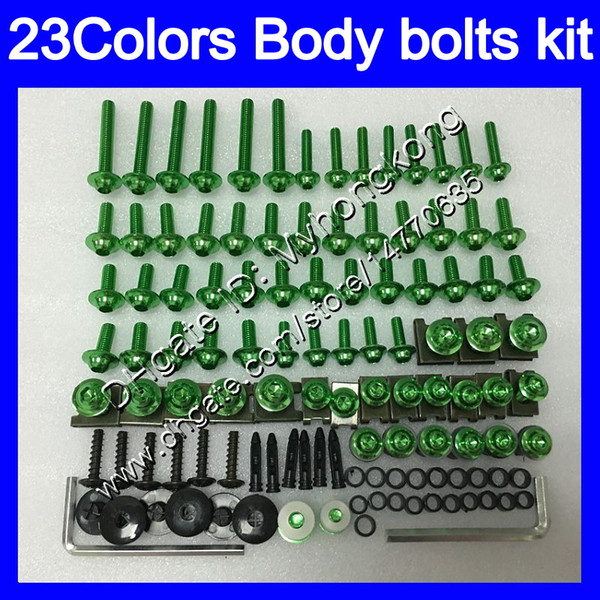 Fairing bolts full screw kit For YAMAHA YZFR1 04 05 06 YZF R1 YZF 1000 YZF1000 YZF-R1 2004 2005 2006 Body Nuts screws nut bolt kit 25Colors