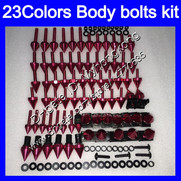 Fairing bolts full screw kit For Triumph Daytona 600 03 04 05 Daytona600 Daytona 650 2003 2004 2005 Body Nuts screws nut bolt kit 25Colors