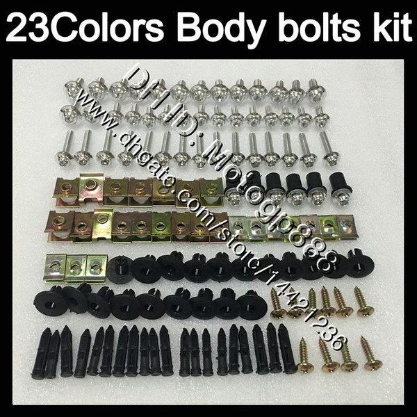 Fairing bolts full screw kit For KAWASAKI NINJA ZX9R 00 01 02 03 ZX-9R 9 R ZX 9R 2000 2001 2002 2003 Body Nuts screws nut bolt kit 23Colors