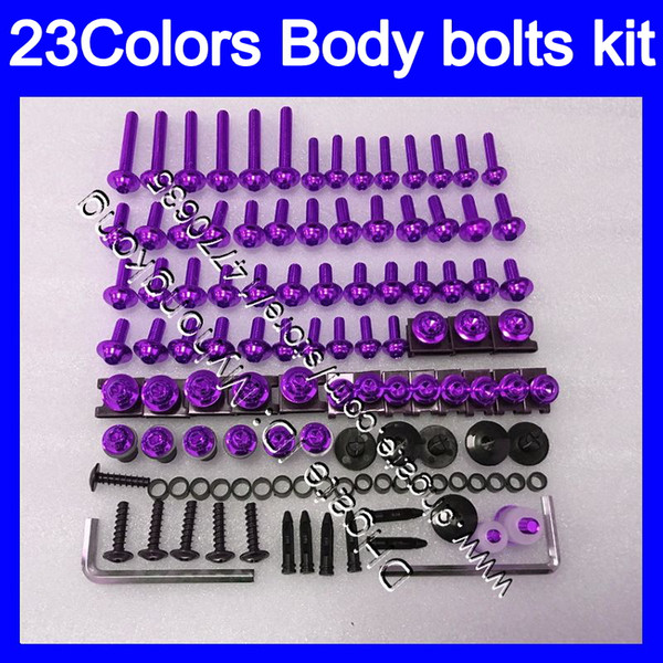 Fairing bolts full screw kit For YAMAHA YZFR1 09 10 11 YZF R1 YZF 1000 YZF1000 YZF-R1 2009 2010 2011 Body Nuts screws nut bolt kit 25Colors