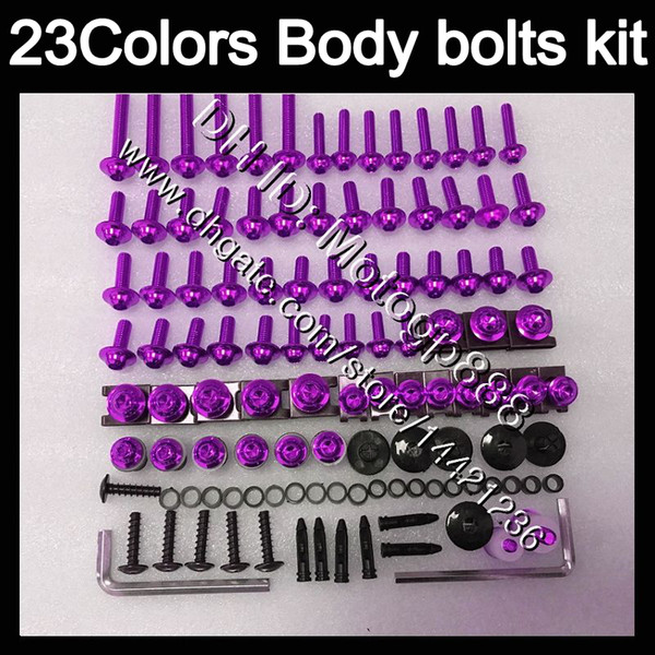 Fairing bolts full screw kit For YAMAHA TZR-250 TZR 250 92 93 94 95 96 97 TZR250 1992 1993 1994 1997 Body Nuts screws nut bolt kit 23Colors