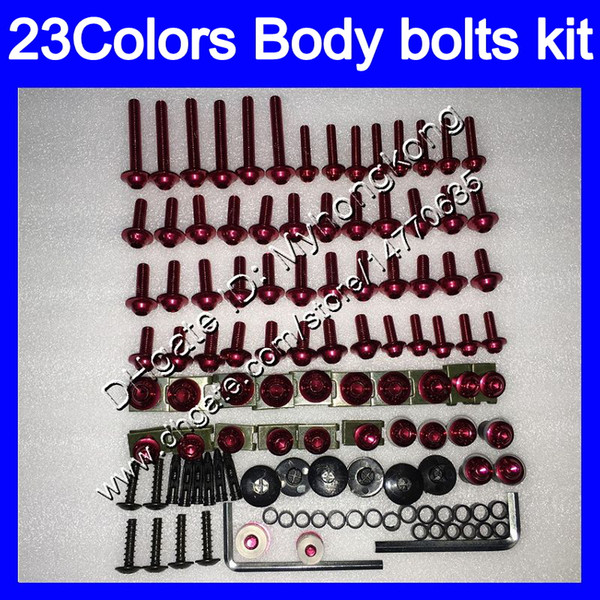 Fairing bolts full screw kit For SUZUKI TL1000R 98 99 00 01 02 03 TL1000 R 1998 1999 2000 2002 2003 Body Nuts screws nut bolt kit 25Colors