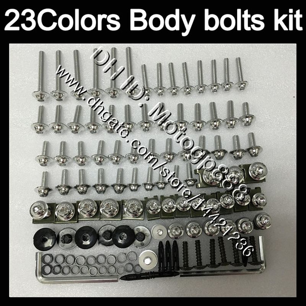 Fairing bolts full screw kit For KAWASAKI NINJA ZX11R 90 91 92 ZX-11R ZX11 R ZZR1100 1990 1991 1992 Body Nuts screws nut bolt kit 23Colors