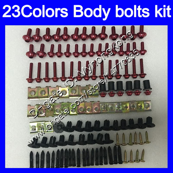 Fairing bolts full screw kit For HONDA NSF100 06 07 08 09 10 NSF 100 NSF-100 2006 2007 2008 2009 2010 Body Nuts screws nut bolt kit 25Colors