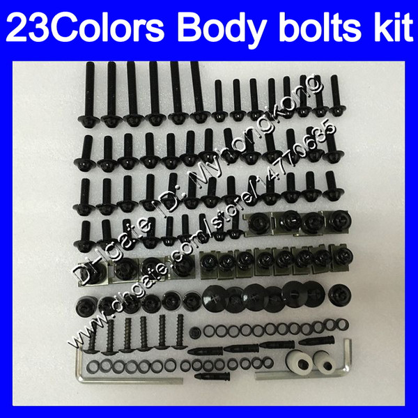 Fairing bolts full screw kit For KAWASAKI NINJA ER-6N 09-11 ER6N ER 6N ER 6 N 09 10 11 2009 2010 2011 Body Nuts screws nut bolt kit 25Colors