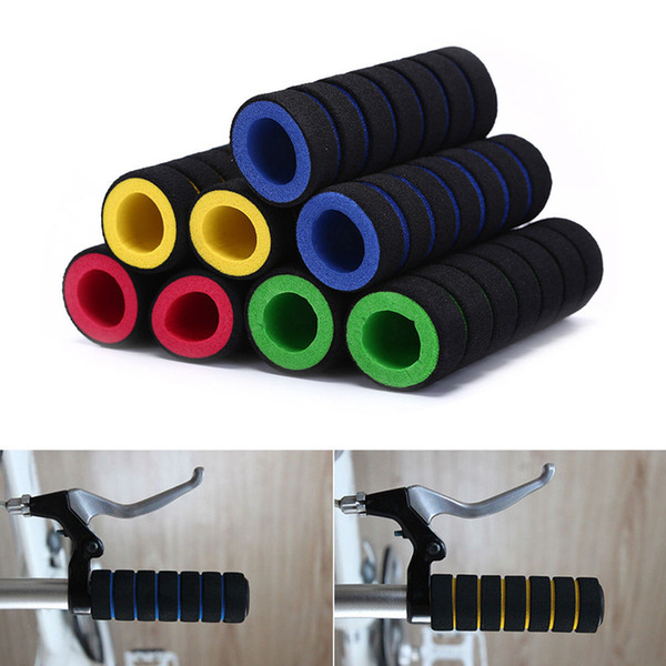 1 Pair Bike Motorcycle Handle Bar Foam Sponge Grip Cover Non Slip Mix Colour Waterproof Anticorrosion Durable sticker GGA275 500pcs