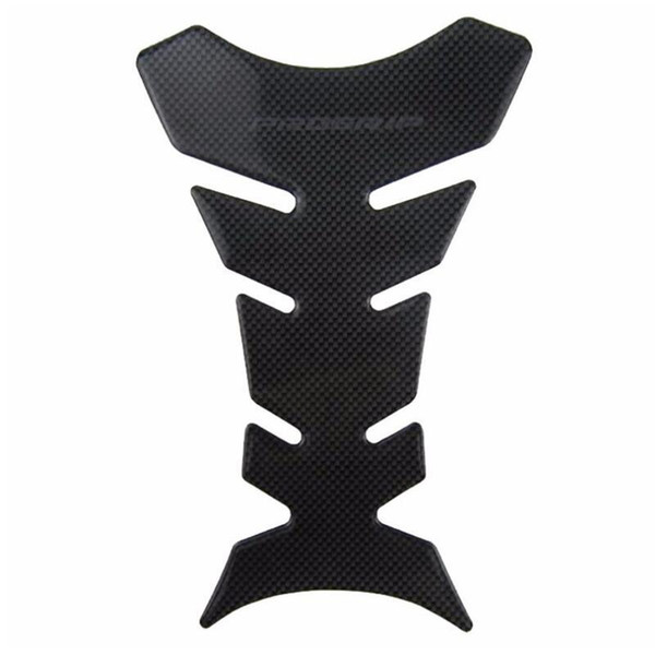 Motorcycle Stickers Parts Black Protector Sticker Reflective Carbon Fiber Resin Tank Pad Protector Decal Fishbone Style