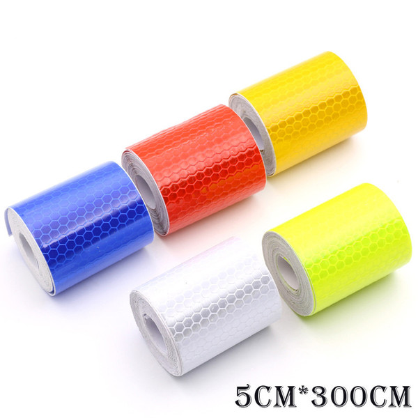 New 3M Fluorescence Pure Yellow Reflective Car Truck Motorcycle Sticker Safety Warning Signs Conspicuity Tape Roll 2017 Hot Sale