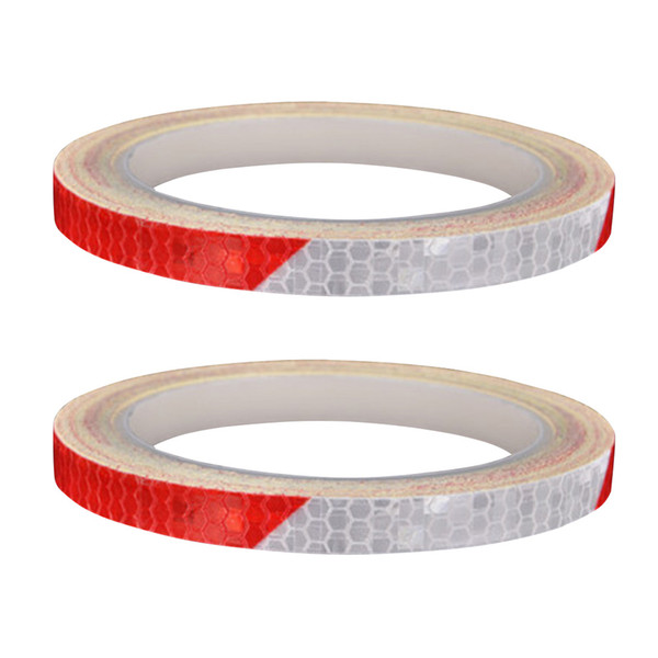 2pcs Reflective Sticker Tape Decorative Practical Self-Adhesive Reflective Tape Stickers Strip For Motorcycle