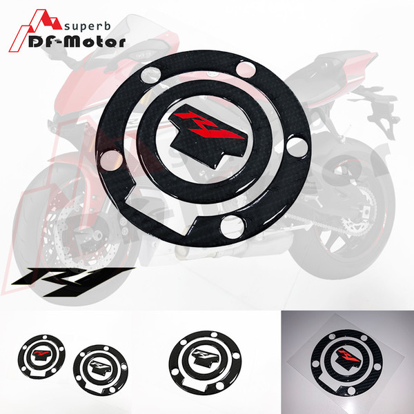 Fit for YAMAHA YZF-R1 YZFR1 YZF R1 ALL 00-14 14 13 12 11 10 09 08 07 Fuel Tank Cap Sticker Protector 3D Carbon Fiber Reflective