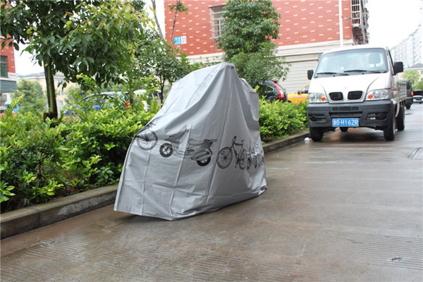 210*100cm Waterproof Dust and Rain motorcycle and Bicycle Cover and Protector & Gray,White 60pcs/lot 1203#03