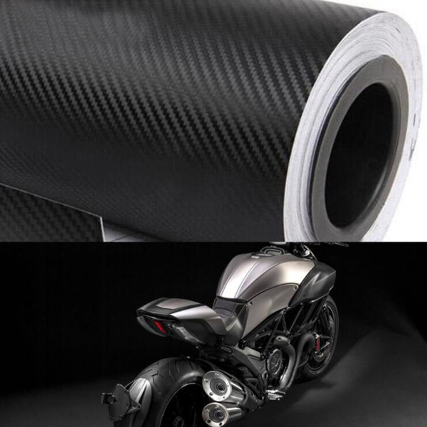 30x200cm Motorcycle 3D Carbon Fiber Vinyl Car Wrap Sheet Roll Film Stickers Decal Styling Auto Motorbike Motorcycle Accessories