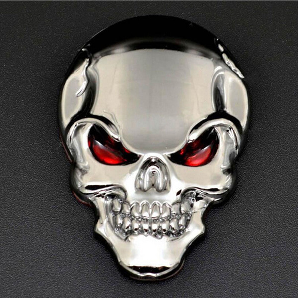 2016 New 3D Skull Bone Devil skull car stickers Motorcycle Car Tank Badge Decal Sticker