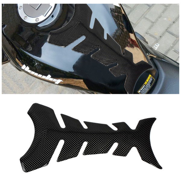 10Pcs/Lot 3D Motorcycle Fishbones Sticker Carbon Fiber Tank Pad Tankpad Protector Sticker for Motorcycle Universal