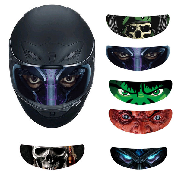 Removable Motorcycle Bike Helmet Visor Sticker Cool Decal 6 Style