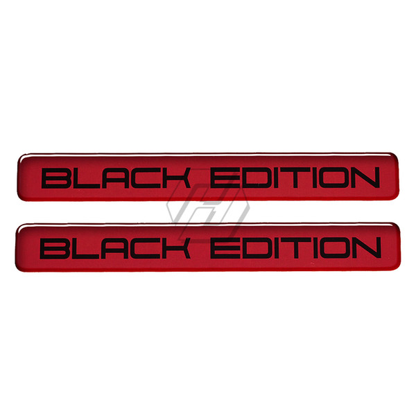 Black Edition Sticker Motorcycle Tank Decal Moto Decal Sticker Car Styling Stickers HIGH GLOSS DOMED GEL FINISH